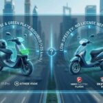 Jio AirFiber indoor router unit showing a blinking red LED light indicating no 5G signal, next to a smartphone displaying the MyJio app diagnostics screen