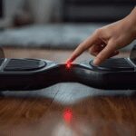 Hoverboard flashing red light and beeping due to balance sensor error, being reset by holding the power button