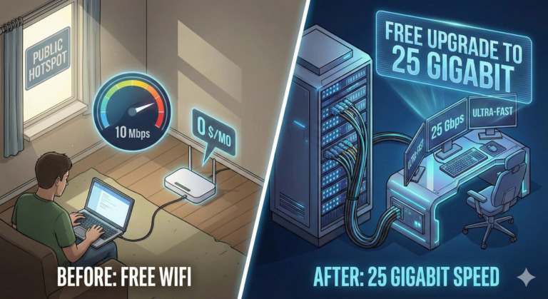 Upgrading our FREE internet to 25 gigabit! – Running Fiber to our Merch Office