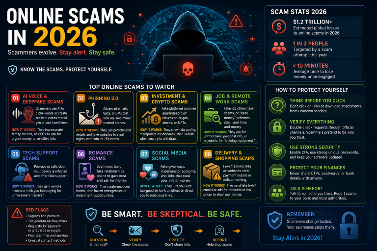 Online Scams in 2026: How They Work and How to Protect Yourself