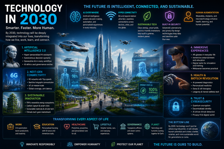 Technology in 2030: What Is Actually Coming and Why It Matters