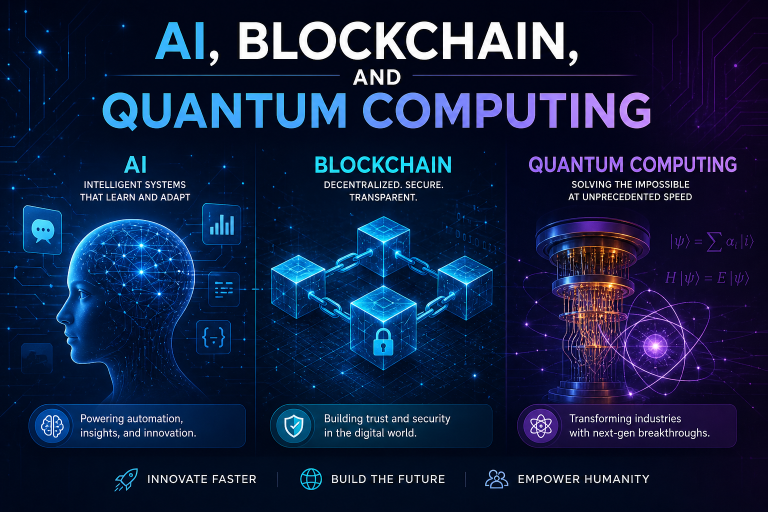 AI, Blockchain, and Quantum Computing: How Three Technologies Are Reshaping the World