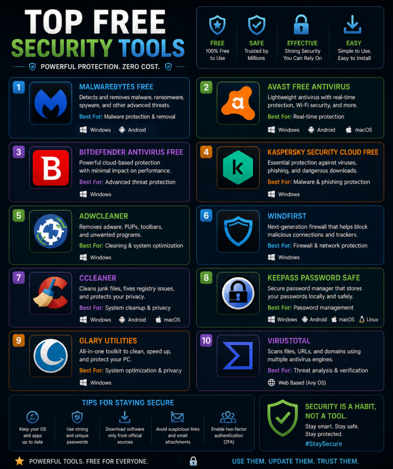 Top Free Security Tools That Actually Work in 2026